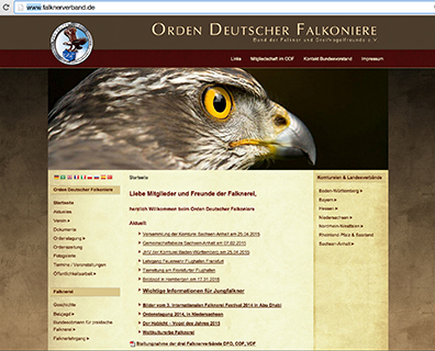 Internetseite Orden Deutscher falkoniere